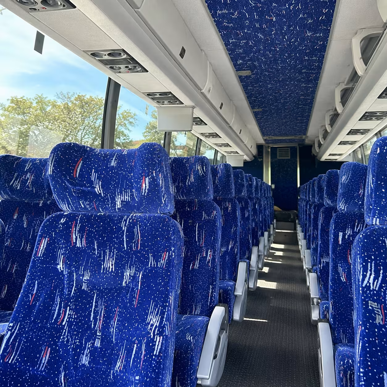 provo charter bus interior