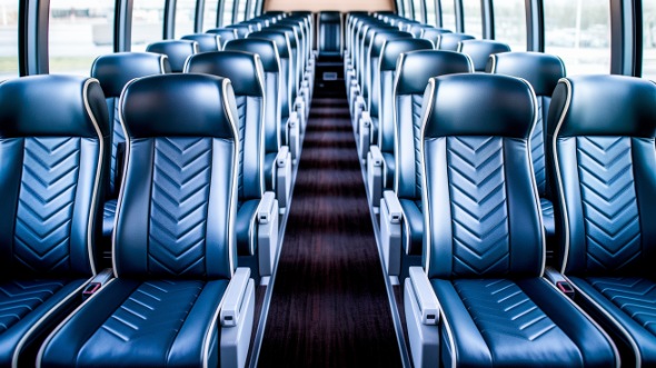 provo 54 passenger charter bus inside