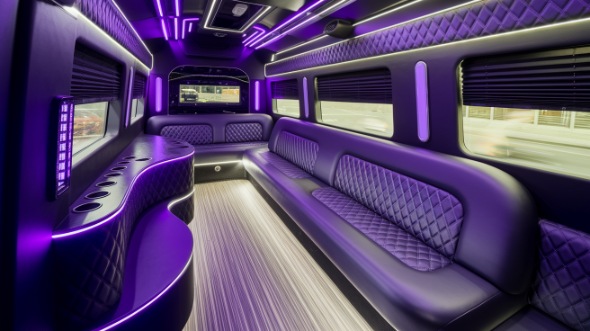 provo sprinter limo rental interior