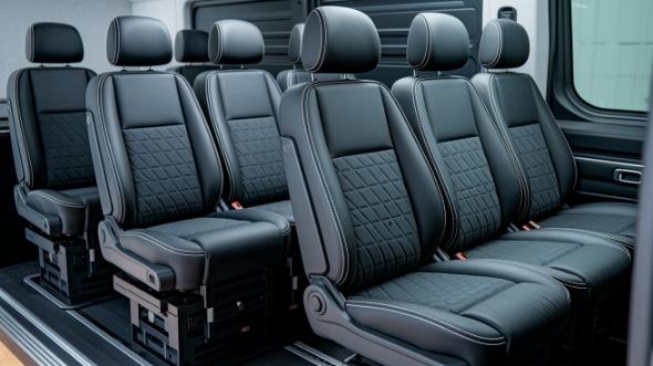 provo sprinter van with driver inside