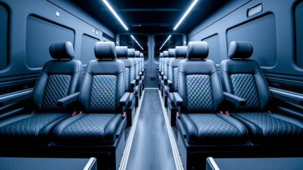 sprinter van with driver interior